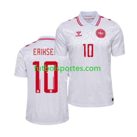 Camiseta Dinamarca Eriksen 10 Segunda Equipación Euro 2024